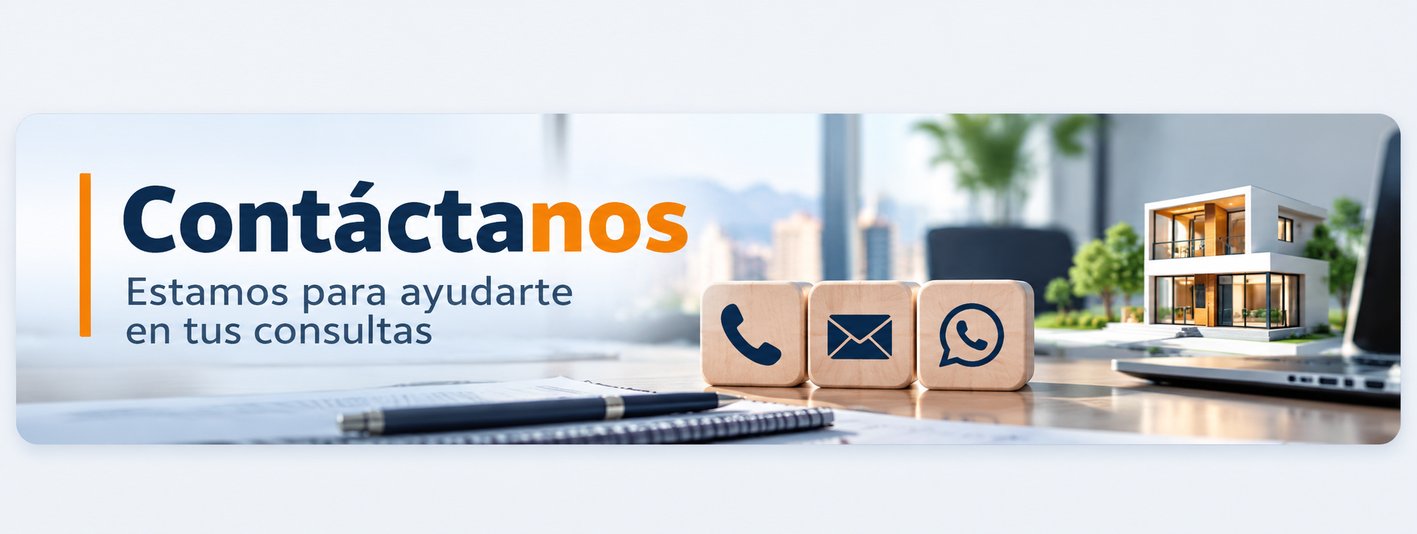 Contáctanos: teléfono, correo y WhatsApp
