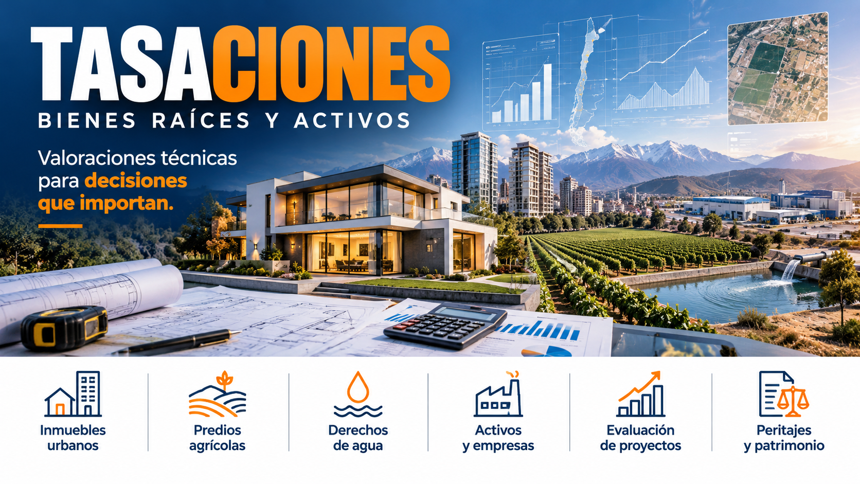 Tasaciones de bienes raíces y activos